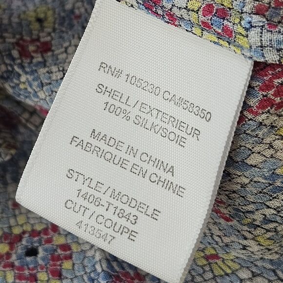 Joie Black Sheer Silk Puff Sleeve Blouse Top Career V Neck Pleated Peasant Med - Picture 4 of 7